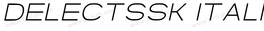 DelectSSK Italic字体转换